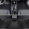 imageBDK Floor Mats for Cars TwoTone Carpet Car Floor Mats with Faux Leather Accents Automotive Floor Mat Set with BuiltIn Heel Pad Stylish Interior Car Accessories GrayAll Black