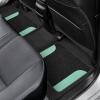 imageBDK Floor Mats for Cars TwoTone Carpet Car Floor Mats with Faux Leather Accents Automotive Floor Mat Set with BuiltIn Heel Pad Stylish Interior Car Accessories GrayBlack  Mint