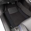 imageBDK Floor Mats for Cars TwoTone Carpet Car Floor Mats with Faux Leather Accents Automotive Floor Mat Set with BuiltIn Heel Pad Stylish Interior Car Accessories GrayAll Black