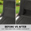 imageBDK Heavy Duty Rubber Cargo Mat Liner  AllWeather Trunk Protection TrimtoFit Design for Cars SUVs Vans ampamp Trucks  NonSlip Waterproof Durable Cargo Floor Liner  46quot x 5675quot x 025quot  BeigeBlack