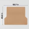 imageBDK Heavy Duty Rubber Cargo Mat Liner  AllWeather Trunk Protection TrimtoFit Design for Cars SUVs Vans ampamp Trucks  NonSlip Waterproof Durable Cargo Floor Liner  46quot x 5675quot x 025quot  BeigeBeige