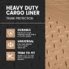 imageBDK Heavy Duty Rubber Cargo Mat Liner  AllWeather Trunk Protection TrimtoFit Design for Cars SUVs Vans ampamp Trucks  NonSlip Waterproof Durable Cargo Floor Liner  46quot x 5675quot x 025quot  BeigeBeige