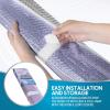 imageBDK Iridescent Mermaid Car Windshield Sun Shade Accordion Folding Sunshade for Car Windshield Blocks UV Rays Sun Visor for Car Front Window Protector  Easy Setup Keeps Vehicle Cool  58 x 27 inchesLavender Shine