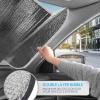 imageBDK Iridescent Mermaid Car Windshield Sun Shade Accordion Folding Sunshade for Car Windshield Blocks UV Rays Sun Visor for Car Front Window Protector  Easy Setup Keeps Vehicle Cool  58 x 27 inchesIridescent Mermaid