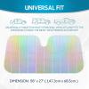 imageBDK Iridescent Mermaid Car Windshield Sun Shade Accordion Folding Sunshade for Car Windshield Blocks UV Rays Sun Visor for Car Front Window Protector  Easy Setup Keeps Vehicle Cool  58 x 27 inchesIridescent Mermaid