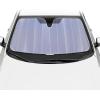 imageBDK Iridescent Mermaid Car Windshield Sun Shade Accordion Folding Sunshade for Car Windshield Blocks UV Rays Sun Visor for Car Front Window Protector  Easy Setup Keeps Vehicle Cool  58 x 27 inchesLavender Shine