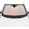imageBDK Iridescent Mermaid Car Windshield Sun Shade Accordion Folding Sunshade for Car Windshield Blocks UV Rays Sun Visor for Car Front Window Protector  Easy Setup Keeps Vehicle Cool  58 x 27 inchesIridescent Matte White