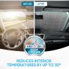 imageBDK Iridescent Mermaid Car Windshield Sun Shade Accordion Folding Sunshade for Car Windshield Blocks UV Rays Sun Visor for Car Front Window Protector  Easy Setup Keeps Vehicle Cool  58 x 27 inchesCrystal Mermaid