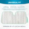 imageBDK Iridescent Mermaid Car Windshield Sun Shade Accordion Folding Sunshade for Car Windshield Blocks UV Rays Sun Visor for Car Front Window Protector  Easy Setup Keeps Vehicle Cool  58 x 27 inchesCrystal Mermaid