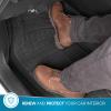 imageBDK ProLiner Floor Mats for Cars Trucks SUV 3Piece AllWeather Car Mats with Universal Fit Design Durable Car Floor Mats with Capture Ridges Waterproof Rubber Floor Mats for Cars BlackBlack