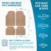 imageBDK ProLiner Floor Mats for Cars Trucks SUV 3Piece AllWeather Car Mats with Universal Fit Design Durable Car Floor Mats with Capture Ridges Waterproof Rubber Floor Mats for Cars BlackBeige