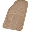 imageBDK ProLiner Floor Mats for Cars Trucks SUV 3Piece AllWeather Car Mats with Universal Fit Design Durable Car Floor Mats with Capture Ridges Waterproof Rubber Floor Mats for Cars BlackBeige
