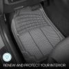 imageBDK ProLiner Floor Mats for Cars Trucks SUV 3Piece AllWeather Car Mats with Universal Fit Design Durable Car Floor Mats with Capture Ridges Waterproof Rubber Floor Mats for Cars BlackClear