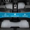 imageBDK ProLiner Floor Mats for Cars Trucks SUV 3Piece AllWeather Car Mats with Universal Fit Design Durable Car Floor Mats with Capture Ridges Waterproof Rubber Floor Mats for Cars BlackGray