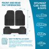imageBDK ProLiner Floor Mats for Cars Trucks SUV 3Piece AllWeather Car Mats with Universal Fit Design Durable Car Floor Mats with Capture Ridges Waterproof Rubber Floor Mats for Cars BlackBlack