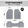 imageBDK ProLiner Floor Mats for Cars Trucks SUV 3Piece AllWeather Car Mats with Universal Fit Design Durable Car Floor Mats with Capture Ridges Waterproof Rubber Floor Mats for Cars BlackGray