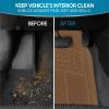 imageBDK ProLiner Floor Mats for Cars Trucks SUV 3Piece AllWeather Car Mats with Universal Fit Design Durable Car Floor Mats with Capture Ridges Waterproof Rubber Floor Mats for Cars BlackBeige