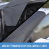 imageBDK Windshield Cover for Ice Snow and Hail Protection  Waterproof Magnetic Guard for Winter Freeze Protector for Auto Truck Van and SUV Black 78quot x 43quot in