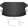 imageBDK Windshield Cover for Ice Snow and Hail Protection  Waterproof Magnetic Guard for Winter Freeze Protector for Auto Truck Van and SUV Black 78quot x 43quot in