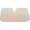 imageBDK Iridescent Mermaid Car Windshield Sun Shade Accordion Folding Sunshade for Car Windshield Blocks UV Rays Sun Visor for Car Front Window Protector  Easy Setup Keeps Vehicle Cool  58 x 27 inchesIridescent Matte White