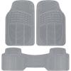 imageBDK ProLiner Floor Mats for Cars Trucks SUV 3Piece AllWeather Car Mats with Universal Fit Design Durable Car Floor Mats with Capture Ridges Waterproof Rubber Floor Mats for Cars BlackGray