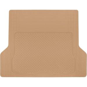imageBDK Heavy Duty Rubber Cargo Mat Liner  AllWeather Trunk Protection TrimtoFit Design for Cars SUVs Vans ampamp Trucks  NonSlip Waterproof Durable Cargo Floor Liner  46quot x 5675quot x 025quot  BeigeBeige