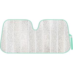 imageBDK Iridescent Mermaid Car Windshield Sun Shade Accordion Folding Sunshade for Car Windshield Blocks UV Rays Sun Visor for Car Front Window Protector  Easy Setup Keeps Vehicle Cool  58 x 27 inchesCrystal Mermaid