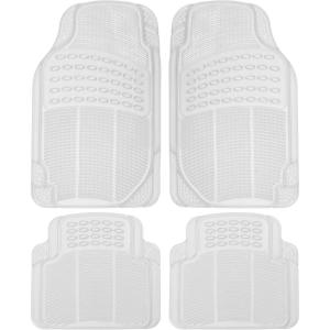 imageBDK ProLiner Floor Mats for Cars Trucks SUV 3Piece AllWeather Car Mats with Universal Fit Design Durable Car Floor Mats with Capture Ridges Waterproof Rubber Floor Mats for Cars BlackClear