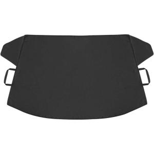 imageBDK Windshield Cover for Ice Snow and Hail Protection  Waterproof Magnetic Guard for Winter Freeze Protector for Auto Truck Van and SUV Black 78quot x 43quot in