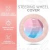 imageAspen Black Fuzzy Steering Wheel Cover for Women  Cute and Stylish Fluffy Fur Steering Wheel Cover for Cars Trucks Vans SUVs Universal Fit for Wheel Sizes 145 to 155 inchesSoft Pink