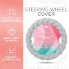 imageAspen Black Fuzzy Steering Wheel Cover for Women  Cute and Stylish Fluffy Fur Steering Wheel Cover for Cars Trucks Vans SUVs Universal Fit for Wheel Sizes 145 to 155 inchesSlate Gray