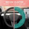 imageAspen Black Fuzzy Steering Wheel Cover for Women  Cute and Stylish Fluffy Fur Steering Wheel Cover for Cars Trucks Vans SUVs Universal Fit for Wheel Sizes 145 to 155 inchesMint