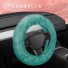 imageAspen Black Fuzzy Steering Wheel Cover for Women  Cute and Stylish Fluffy Fur Steering Wheel Cover for Cars Trucks Vans SUVs Universal Fit for Wheel Sizes 145 to 155 inchesMint