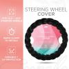 imageAspen Black Fuzzy Steering Wheel Cover for Women  Cute and Stylish Fluffy Fur Steering Wheel Cover for Cars Trucks Vans SUVs Universal Fit for Wheel Sizes 145 to 155 inchesBlack