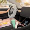 imageAspen Black Fuzzy Steering Wheel Cover for Women  Cute and Stylish Fluffy Fur Steering Wheel Cover for Cars Trucks Vans SUVs Universal Fit for Wheel Sizes 145 to 155 inchesSlate Gray