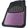 imageBDK 2 Tone Black ampamp Pink Floor Mats for Cars  Metallic Top Finish Car Mats for Women ampamp Heavy Duty Pink Car Accessories for Women  Cute Car Mats with AntiSlip Grip Girly Mats for Cars SUV ampamp VanPinkBlack