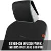 imageBDK Antimicrobial Car Seat Cover for Rear Bench Seats  Silver Ion Infused Fabric Protects Against Growth of Bacteria on Surface Easy to Install with Fits Most Cars Trucks and SUVFront Seat Cover