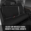imageBDK Antimicrobial Car Seat Cover for Rear Bench Seats  Silver Ion Infused Fabric Protects Against Growth of Bacteria on Surface Easy to Install with Fits Most Cars Trucks and SUVRear Bench Seat Cover