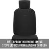 imageBDK Antimicrobial Car Seat Cover for Rear Bench Seats  Silver Ion Infused Fabric Protects Against Growth of Bacteria on Surface Easy to Install with Fits Most Cars Trucks and SUVFront Seat Cover
