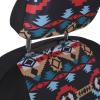 imageBDK Aztec Pattern Car Seat Covers for Front Seats 2Pack Geometric Print Front Seat Cover Set with Matching Headrest Sideless Design for Easy Installation Universal Fits Most Cars Trucks Vans SUVsAztec Pattern