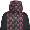 imageBDK Aztec Pattern Car Seat Covers for Front Seats 2Pack Geometric Print Front Seat Cover Set with Matching Headrest Sideless Design for Easy Installation Universal Fits Most Cars Trucks Vans SUVsRose Pattern