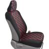 imageBDK Aztec Pattern Car Seat Covers for Front Seats 2Pack Geometric Print Front Seat Cover Set with Matching Headrest Sideless Design for Easy Installation Universal Fits Most Cars Trucks Vans SUVsRose Pattern