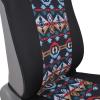 imageBDK Aztec Pattern Car Seat Covers for Front Seats 2Pack Geometric Print Front Seat Cover Set with Matching Headrest Sideless Design for Easy Installation Universal Fits Most Cars Trucks Vans SUVsAztec Pattern