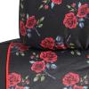 imageBDK Aztec Pattern Car Seat Covers for Front Seats 2Pack Geometric Print Front Seat Cover Set with Matching Headrest Sideless Design for Easy Installation Universal Fits Most Cars Trucks Vans SUVsRose Pattern