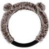 imageBDK Bear Fur Plush Steering Wheel Cover  Cute Faux Wool Protector for Women Girls Fits Wheels 14515 inch Gray  with EarsBrown with Ears