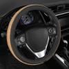imageBDK Bling Bling Glitter Diamond Leather Steering Wheel Cover with 9 Rows Crystal Rhinestones Universal Fit 145155 Inch for WomenGirls Bling Crystal Diamonds  GoldBling Crystal Diamonds  Gold