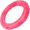 imageBDK Bling Bling Glitter Diamond Leather Steering Wheel Cover with 9 Rows Crystal Rhinestones Universal Fit 145155 Inch for WomenGirls Bling Crystal Diamonds  GoldHot Pink Faux Fur