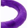 imageBDK Bling Bling Glitter Diamond Leather Steering Wheel Cover with 9 Rows Crystal Rhinestones Universal Fit 145155 Inch for WomenGirls Bling Crystal Diamonds  GoldPurple Faux Fur