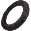 imageBDK Bling Bling Glitter Diamond Leather Steering Wheel Cover with 9 Rows Crystal Rhinestones Universal Fit 145155 Inch for WomenGirls Bling Crystal Diamonds  GoldBlack Faux Fur