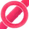 imageBDK Bling Bling Glitter Diamond Leather Steering Wheel Cover with 9 Rows Crystal Rhinestones Universal Fit 145155 Inch for WomenGirls Bling Crystal Diamonds  GoldHot Pink Faux Fur